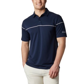 Columbia Muške Polo Majice - Omni-Wick Breaker Golf Tamnoplave | MQFT-60495